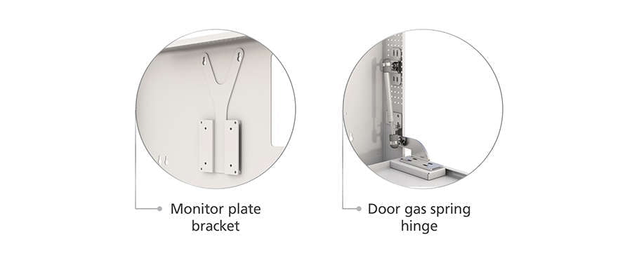 Wall Mounted Computer Workstation functional features