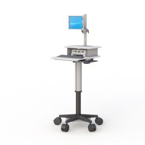 The Ergonomic Tablet Kiosk Stand from Ergoville is crafted for comfort and accessibility across different environments.