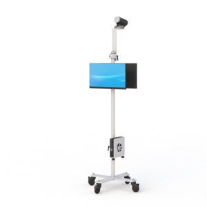 Mobile thermal imaging device by Ergoville, showcasing advanced scanning technology for precise temperature measurement.