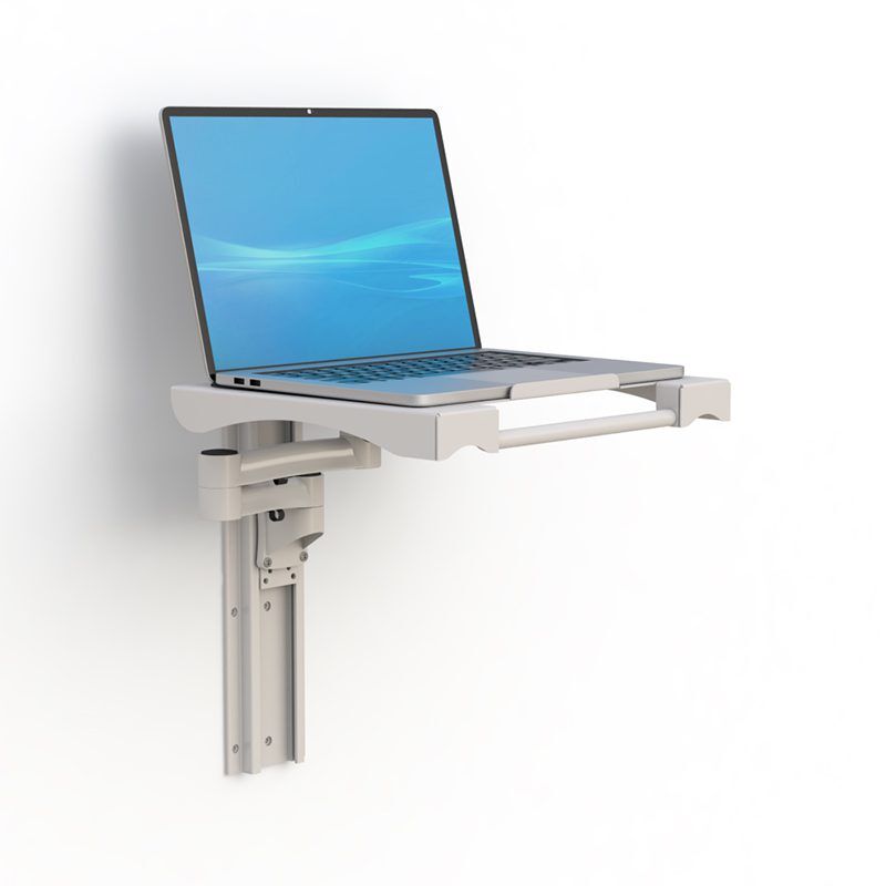 Close-up of swivel arm mechanism on Wall Mounted Laptop Station