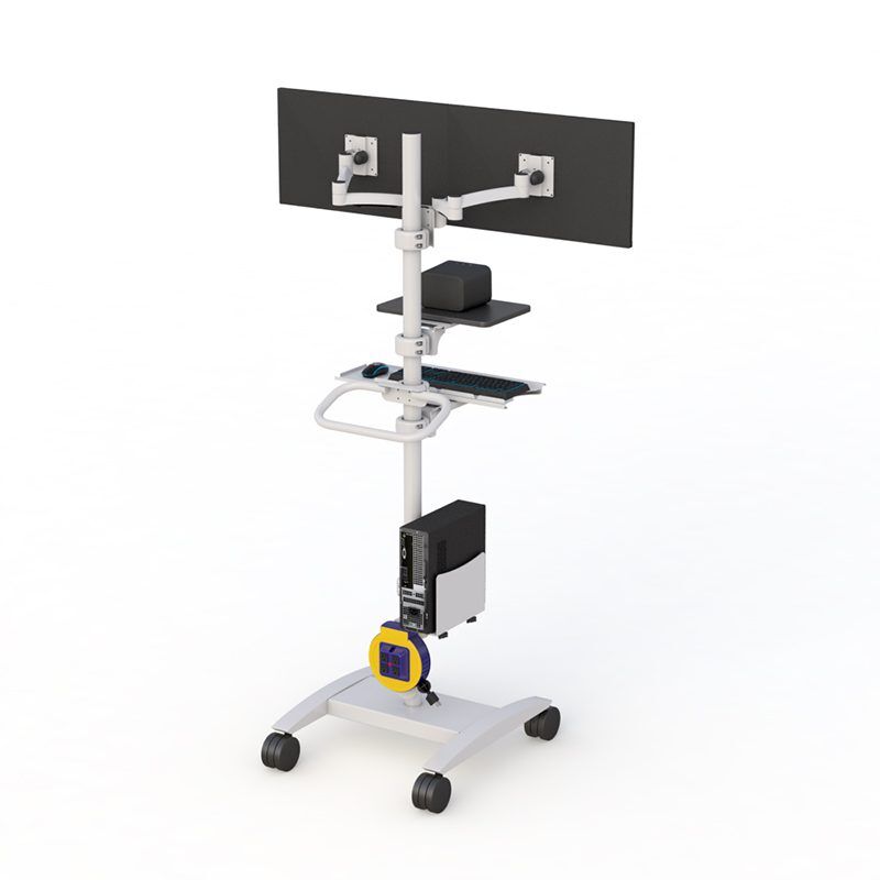 Ergonomic Rolling Medical Computer Stand - Image 3