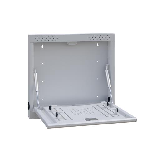 Ergoville's wall-mounted security locker is designed to protect laptops in public or shared spaces.