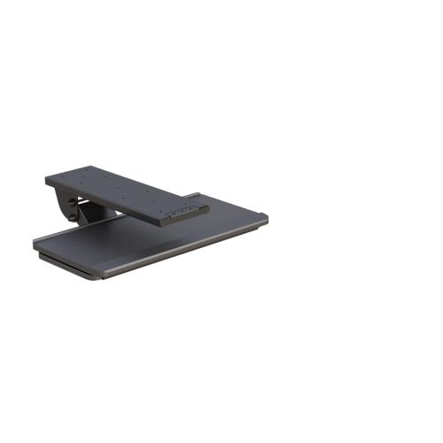 Keyboard and Mouse Tray installed showing smooth sliding extension mechanism.