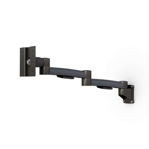 Side profile of Tablet Frame Holder Arm highlighting wall mounting bracket and joints