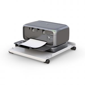 Heavy Duty Printer Tray on casters with sturdy frame for office equipment
