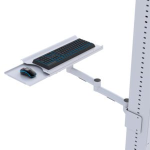 Ergonomic keyboard tray designed by Ergoville, enhancing comfort and productivity in workspace setups.