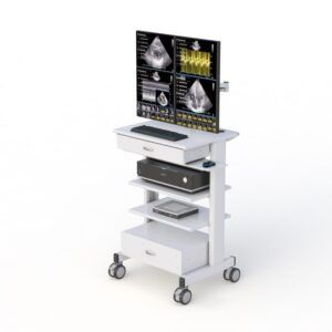 Medical Utility Computer Cart for Clinical Workflows