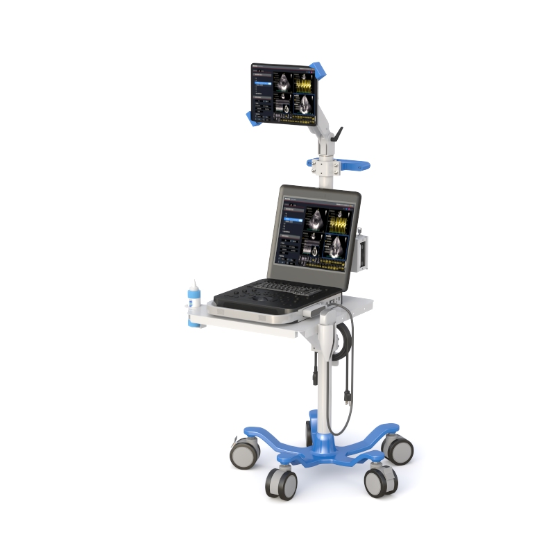 Ergonomic Mobile Medical Laptop & Monitor Cart - Image 2