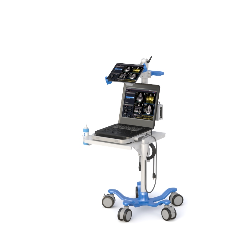 Ergonomic Mobile Medical Laptop & Monitor Cart - Image 3