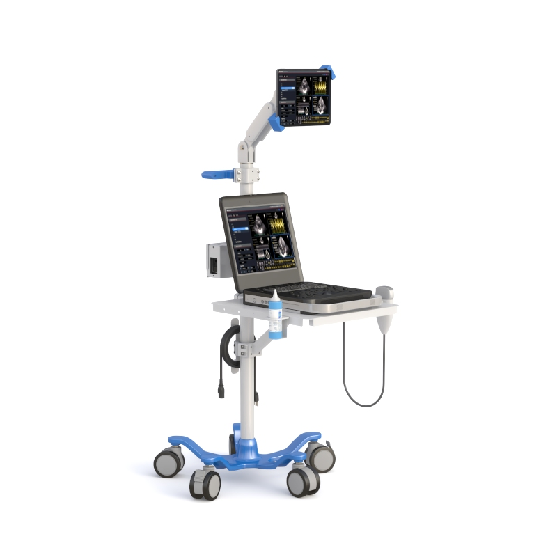 Ergonomic Mobile Medical Laptop & Monitor Cart - Image 5