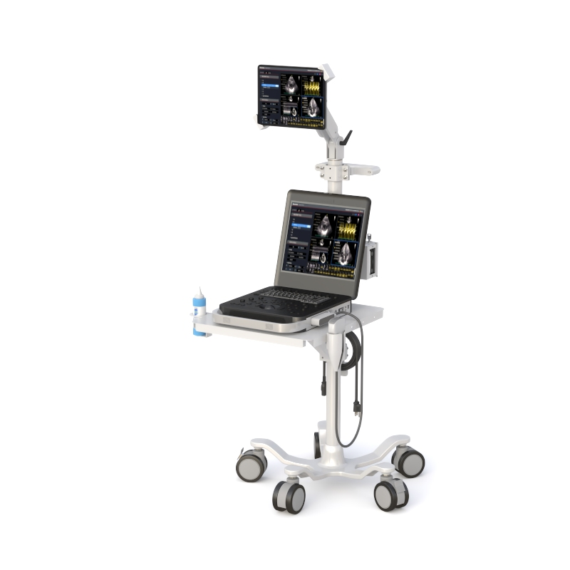 Ergonomic Mobile Medical Laptop & Monitor Cart - Image 8