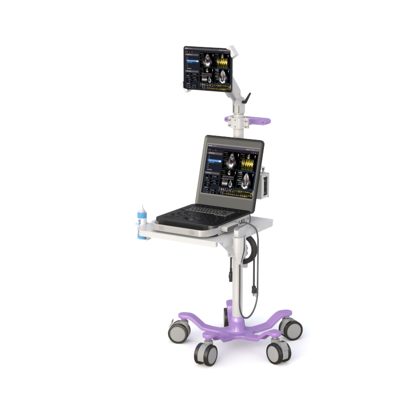 Ergonomic Mobile Medical Laptop & Monitor Cart - Image 7